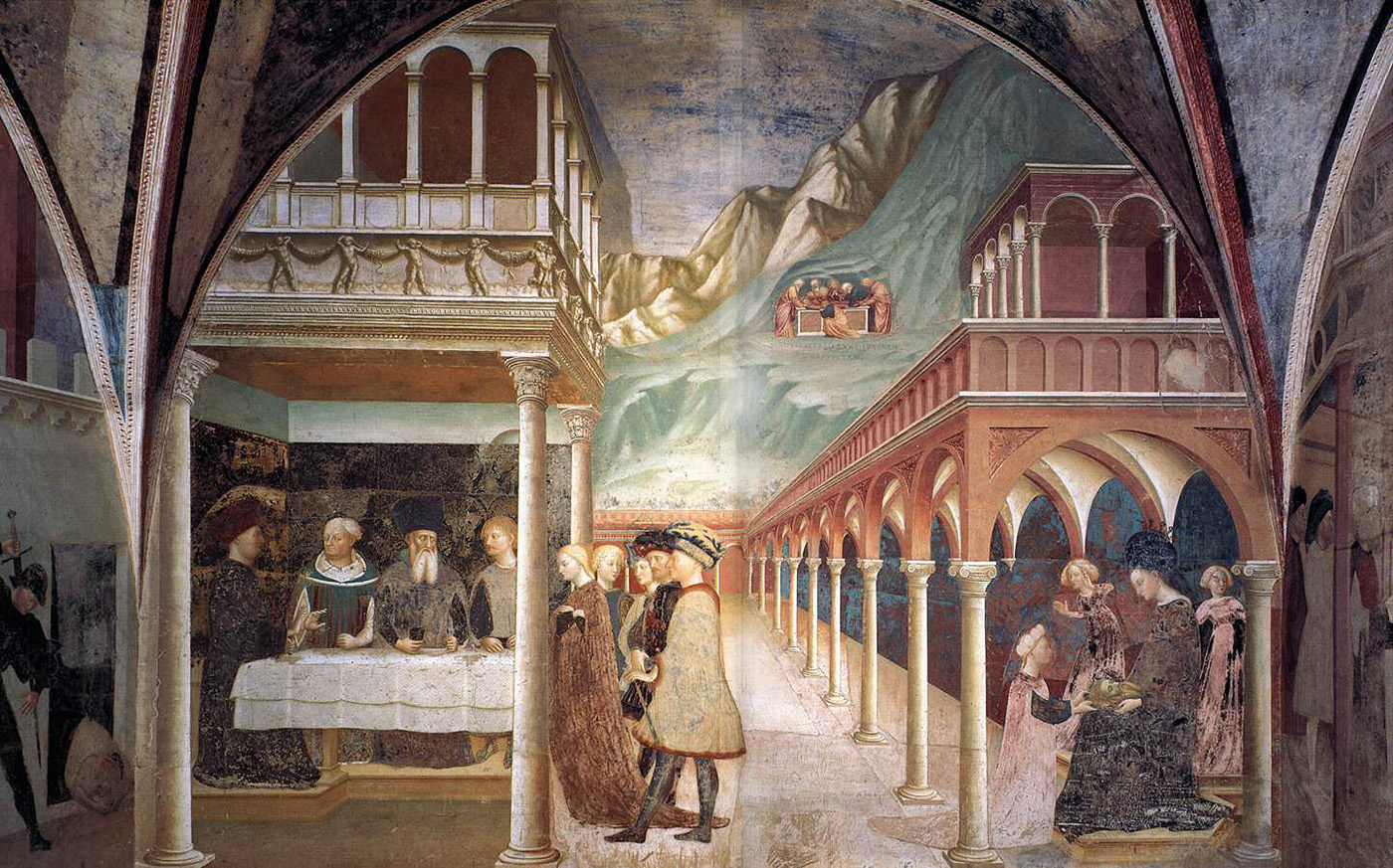 baptistery and collegiata castiglione olona south wall